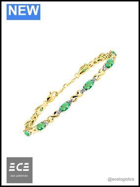 925 Yellow Gold Plated Silver XO Hugs & Kisses Tennis Bracelet Adjustable